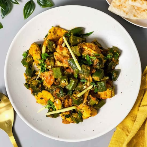 Bhindi Chicken